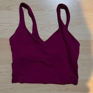 Lulu lemon Burgundy Sleeveless Top/bra